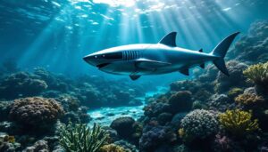 Shark-shaped underwater robot to help guard 800,000 miles of global subsea cables